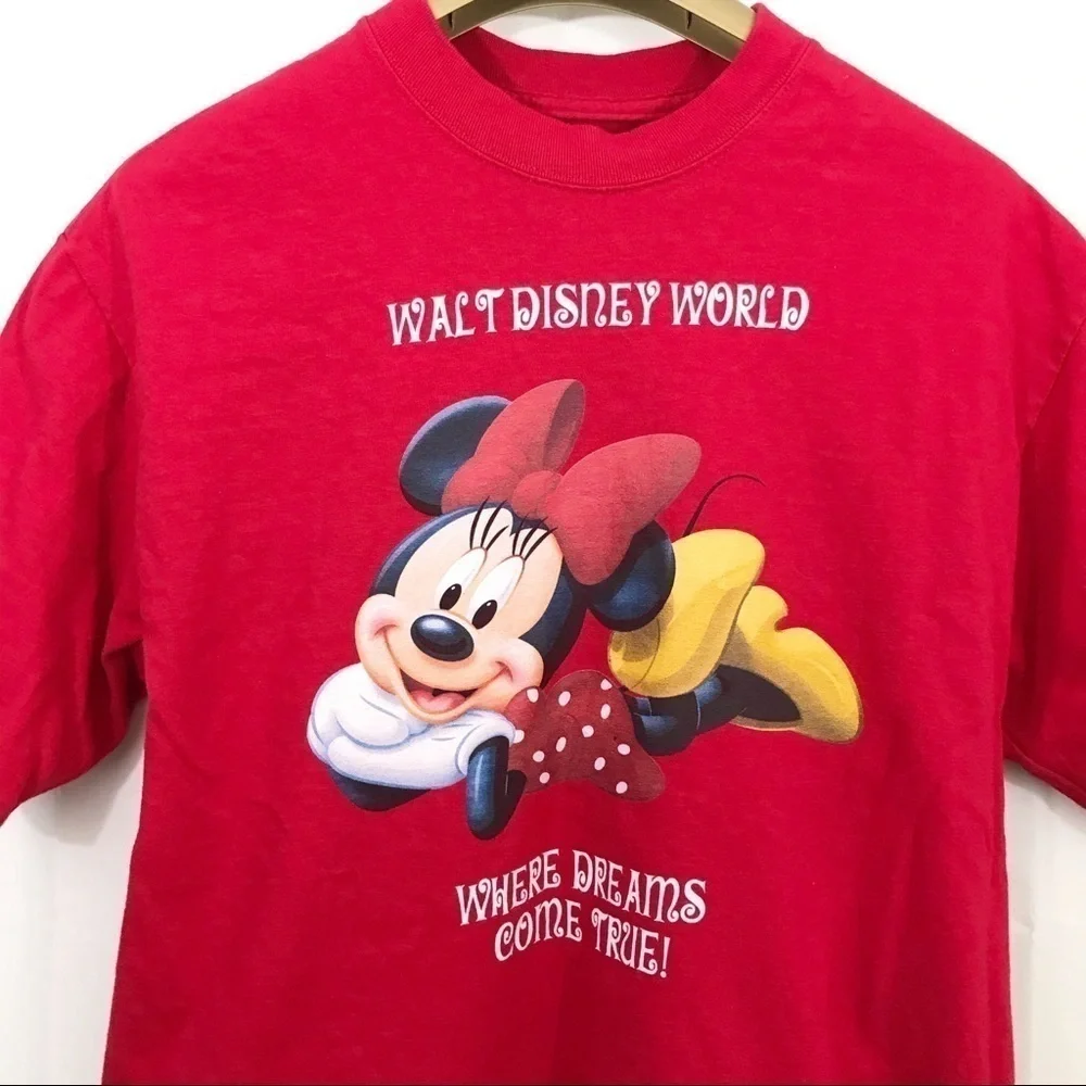 Disneyland Shirt Walt Disney Unisex Minnie Mouse Short Sleeve Top Souvenir - Picture 2 of 7